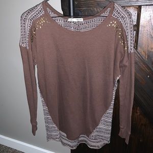 Maurice brown sweater long sleeve